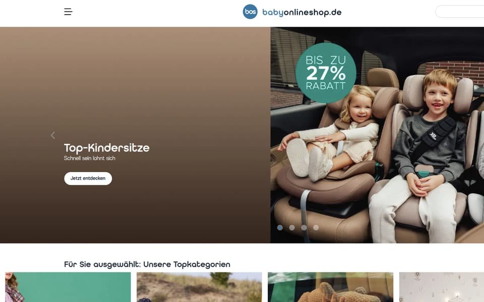 BabyOnlineShop.de home page