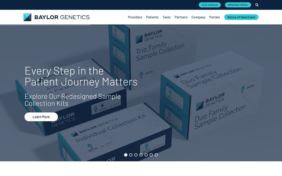 BaylorGenetics.com home page