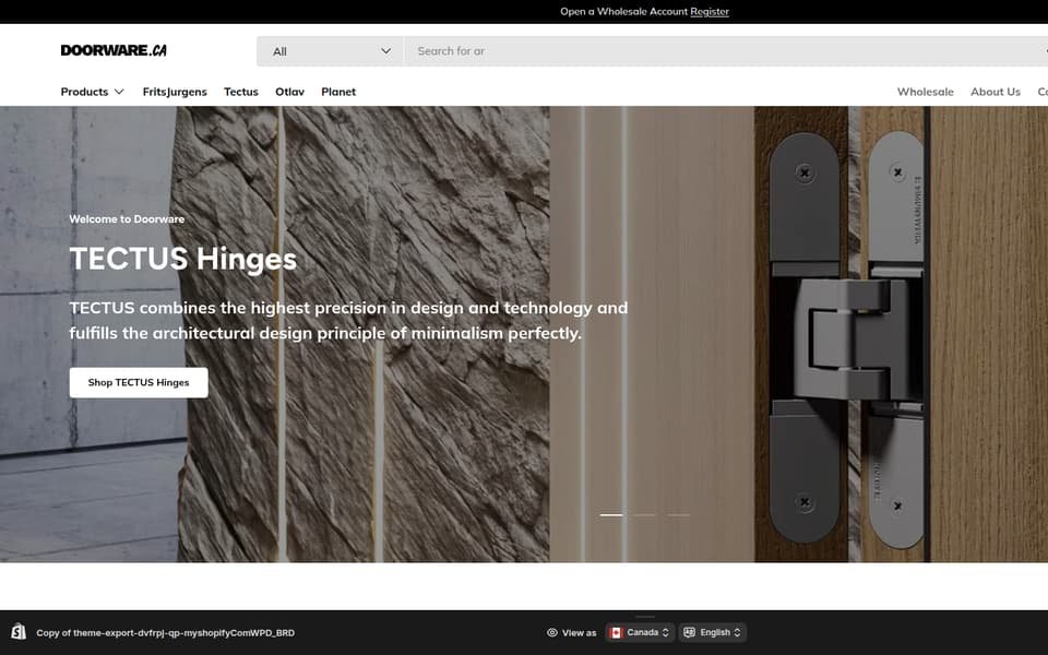Doorware.ca home page