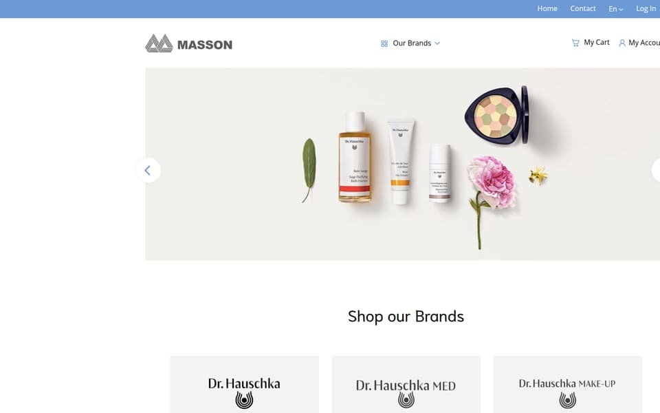 Shop.MassonLtd.com B2B storefront on Magento 2